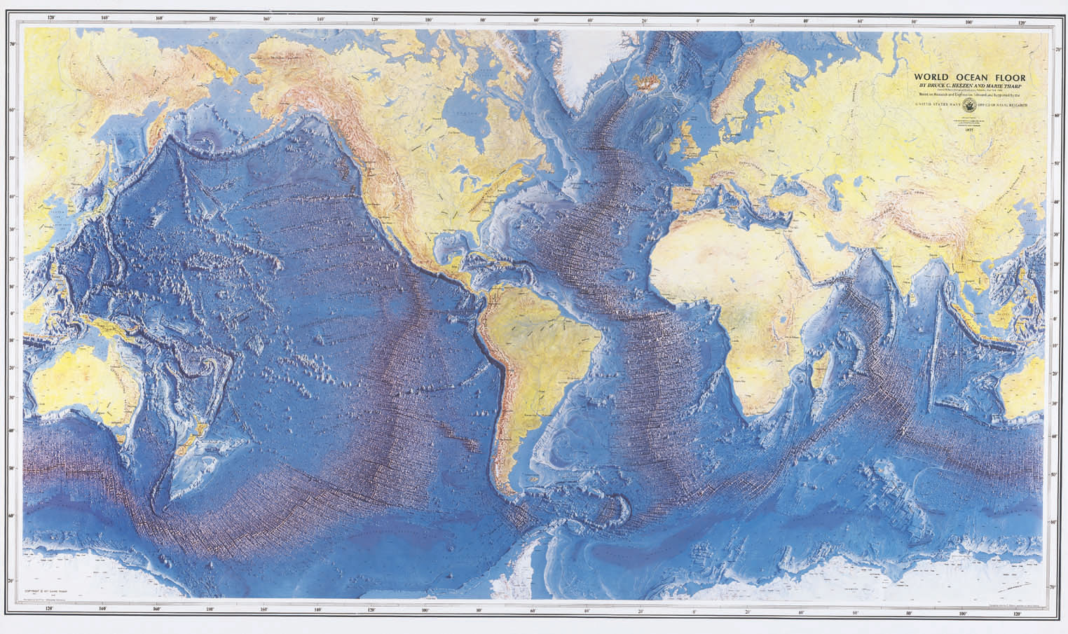 海底地形図