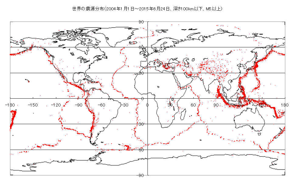 の 深 さ 震源